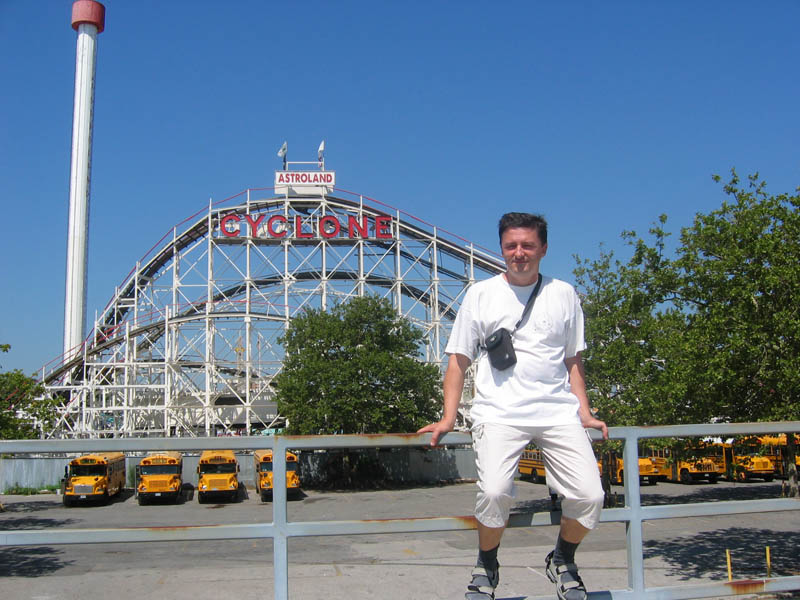 The famous Coney Island Cyclone