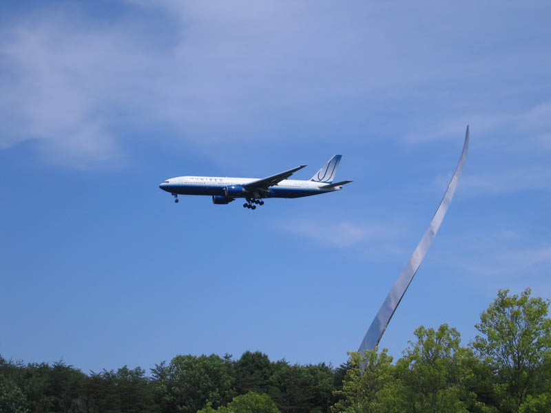 Museum is located right next to the runway, so airplanes fly close over your head