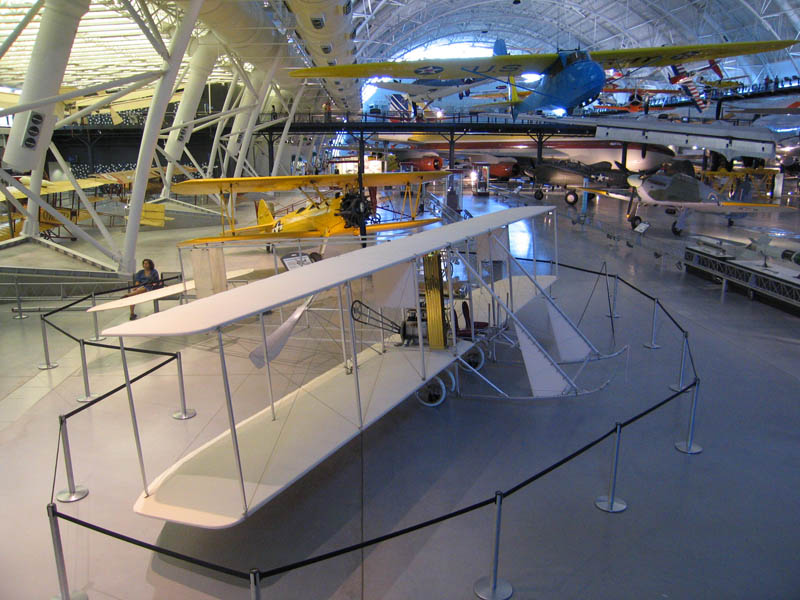 Model of the Wrights' airplane