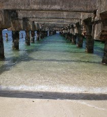 Under the old pier in Esperanza (July 2008) Under the old pier in Esperanza (July 2008)