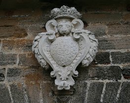 Coat-of-arms above the main gate (July 2008) Coat-of-arms above the main gate (July 2008)