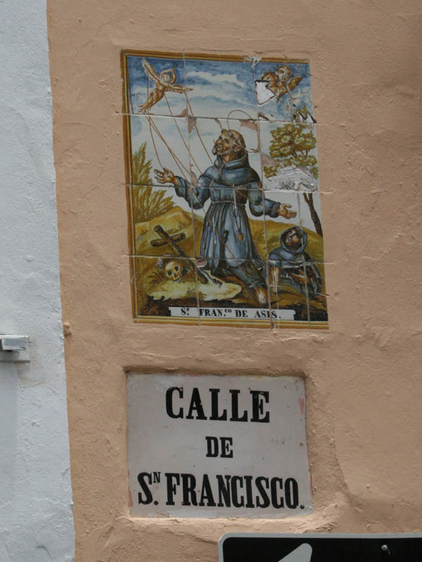Streets in Old San Juan have nice signs (July 2008)