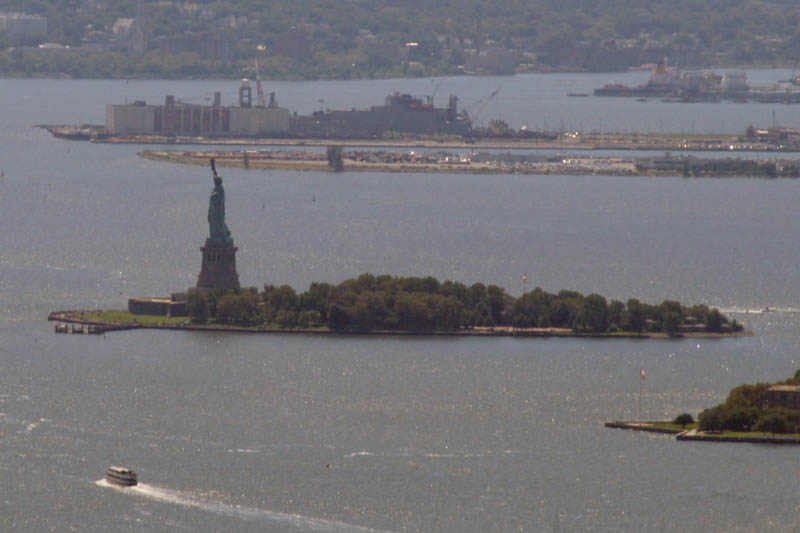 Statue of Liberty more than 5 miles away