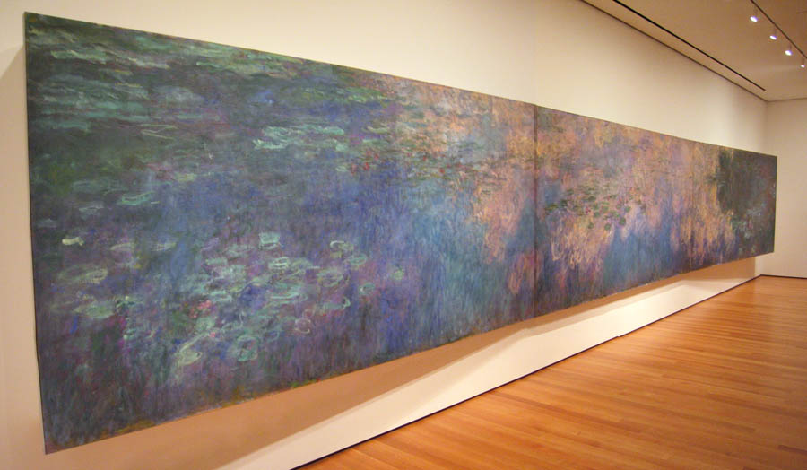 Claude Monet: Odrazy oblakov na jazierku s leknami