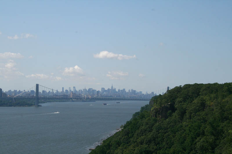 On the way upstate, we stopped to enjoy a view to the city from some dozen miles