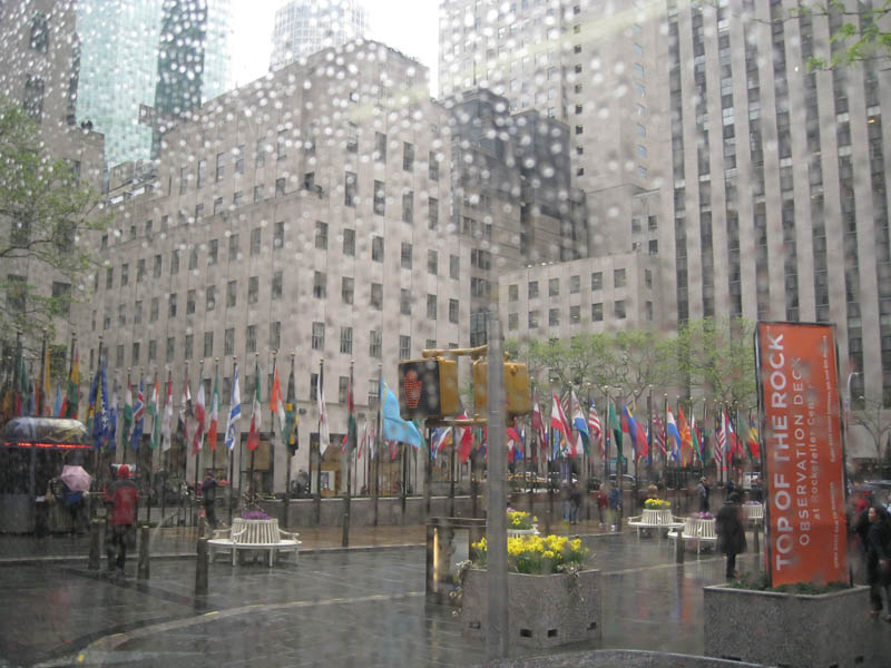 Flags at Rockefeller Plaza