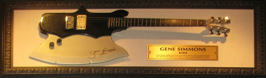 Handsigned by Gene Simmons