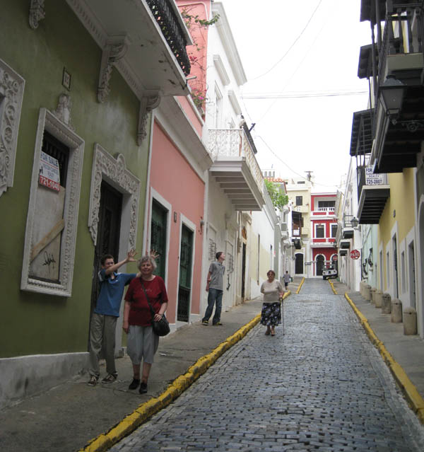 There is plenty of such narrow streets in Old San Juan