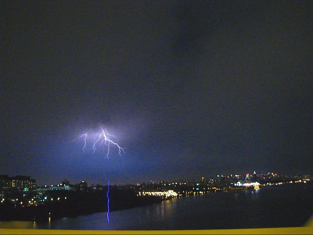 On the way home, we experienced a terrific thunderstorm