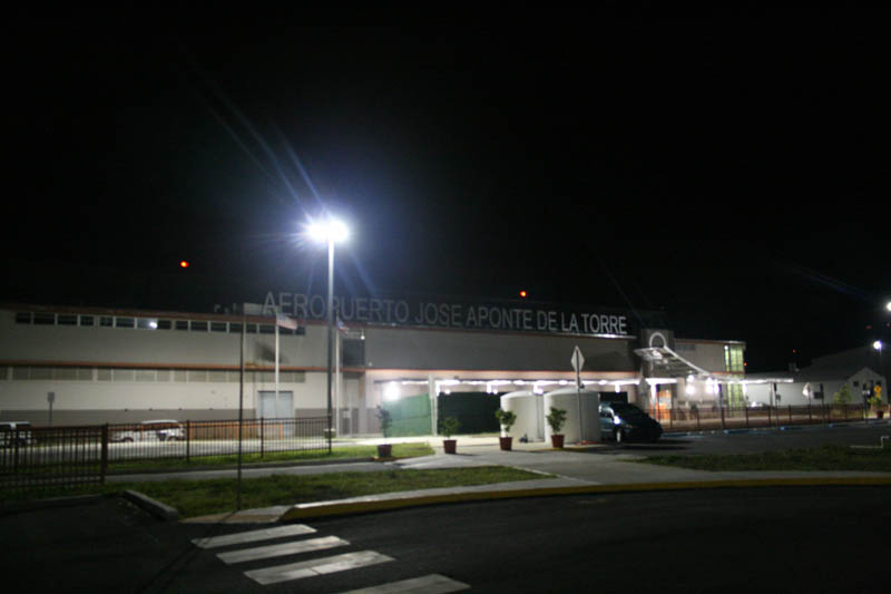 Ceiba Airport in Eastern Puerto Rico, where I came by taxi