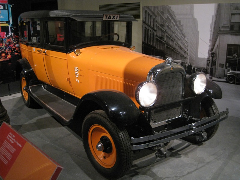 Taxicab 1929 - notice the prices written on its side