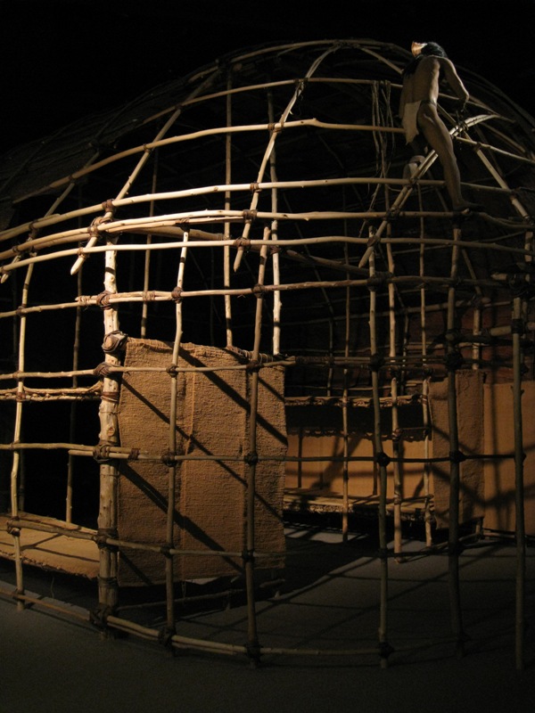 Replica of Iroquoian longhouse