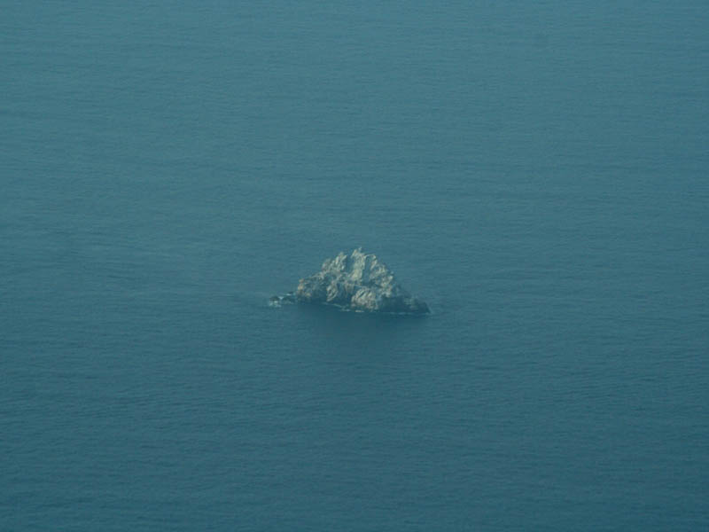 A rock in the ocean