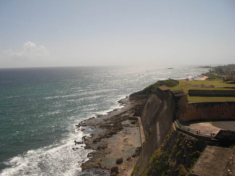 A view from the observation point toward the St. Theresa Battery