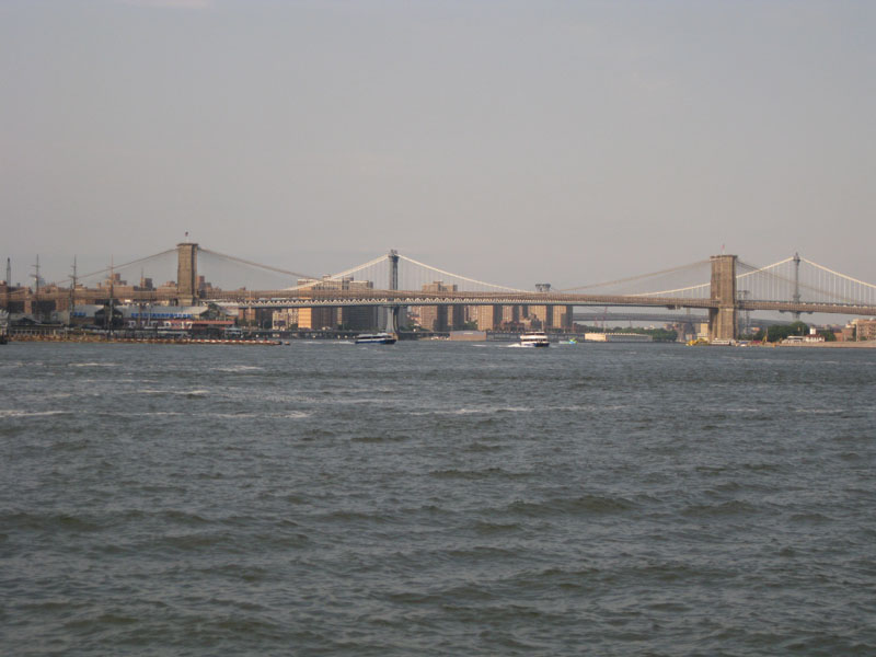 The bridges of New York - the Brooklyn, Manhattan, and Williamsburg Bridges