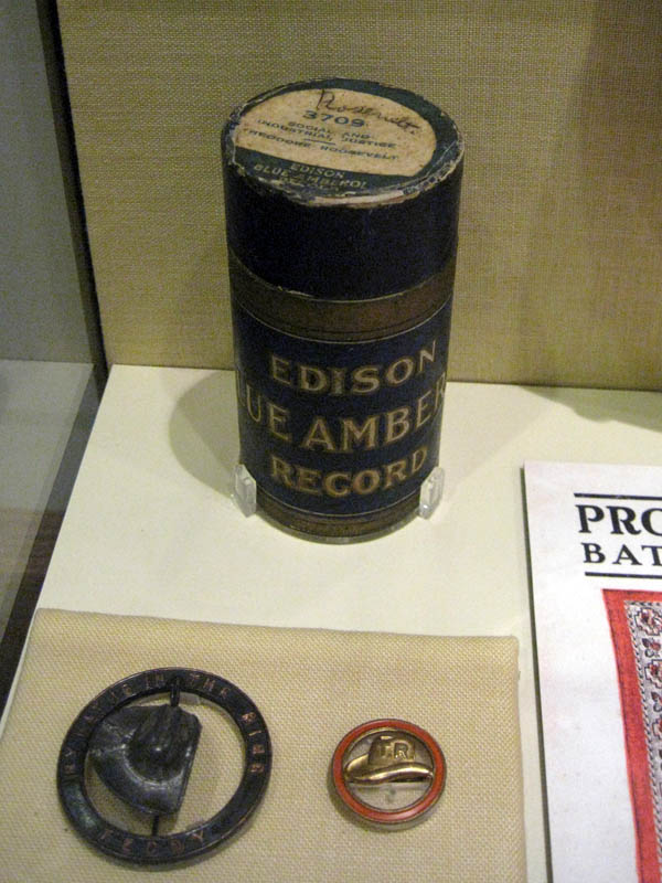 Edison wax cylinder recording of Roosevelt's campaign speech in 1912