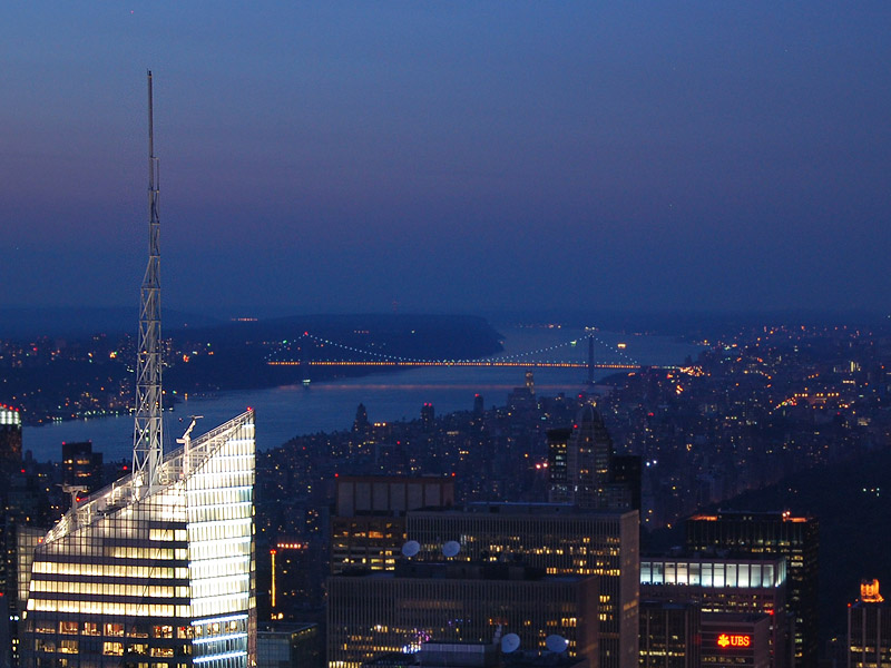 George Washington Bridge in a distance