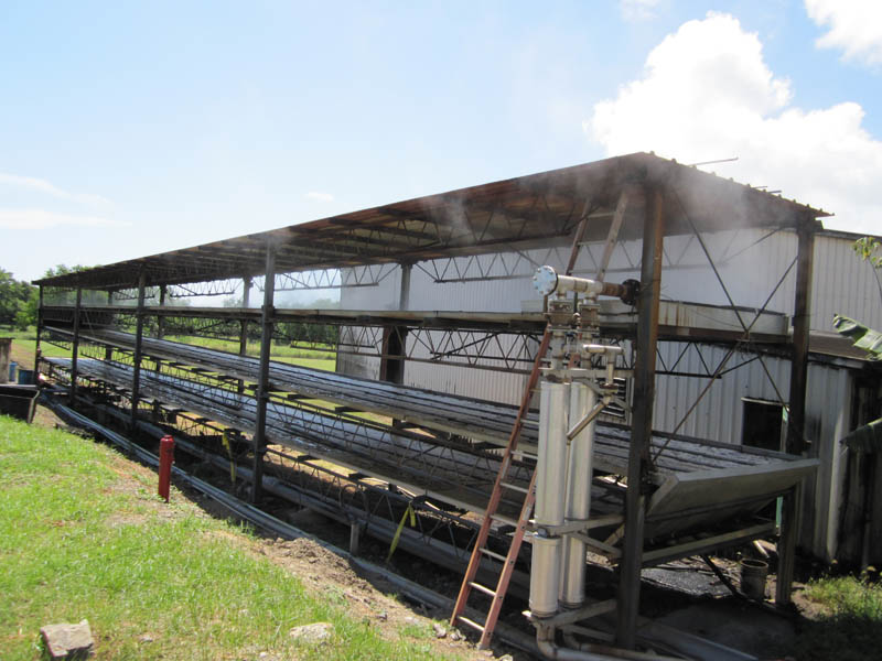 Cooling of the waste before it goes to sea