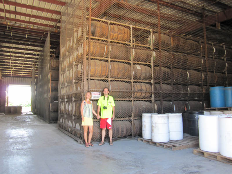 Barrels of rum