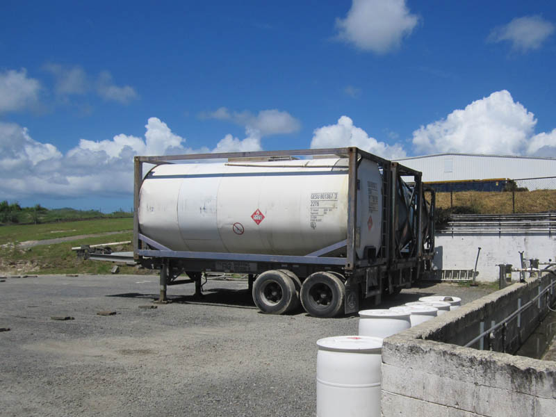 Finally, the rum goes to those cisterns and gets shipped to Florida for bottling (and, eventually, same flavoring)