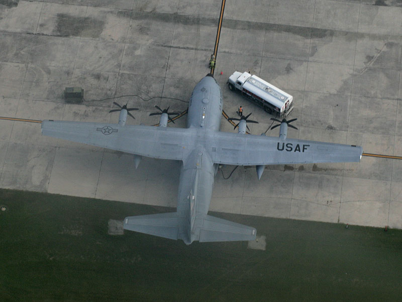 There were some Super Herculeses on the tarmac