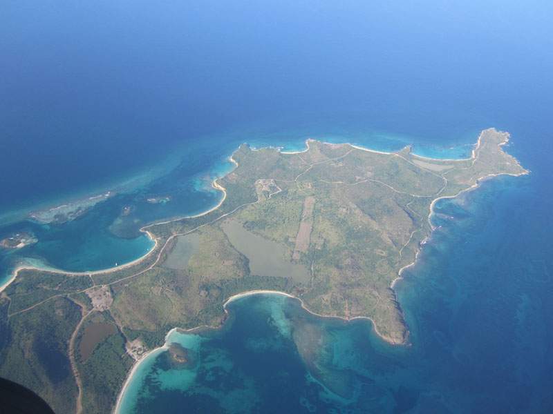 Eastern tip of island with abandoned bombing range