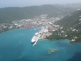 Cruisers anchored in Charlotte Amalie (August 2010) Cruisers anchored in Charlotte Amalie (August 2010)