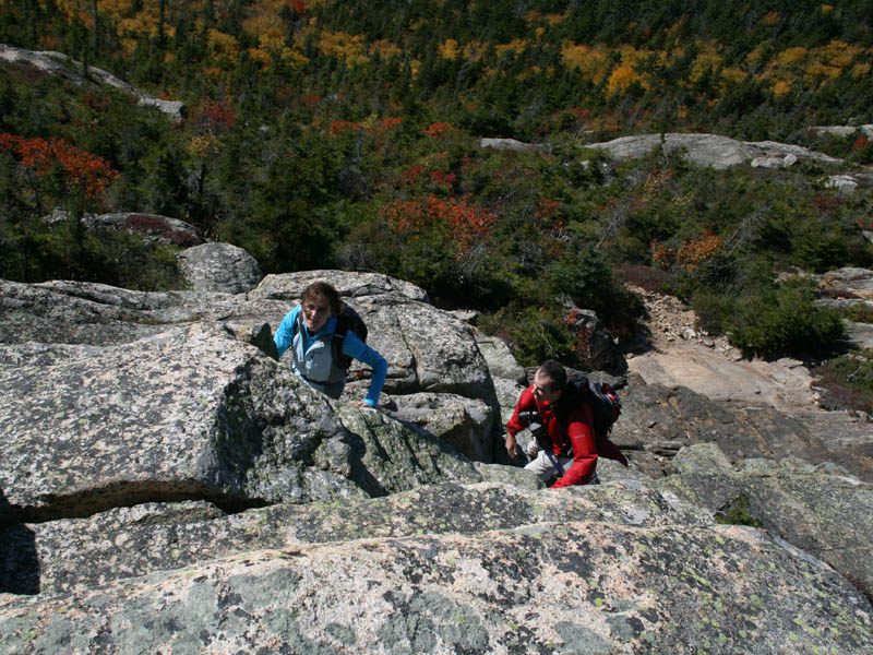 Just below the summit