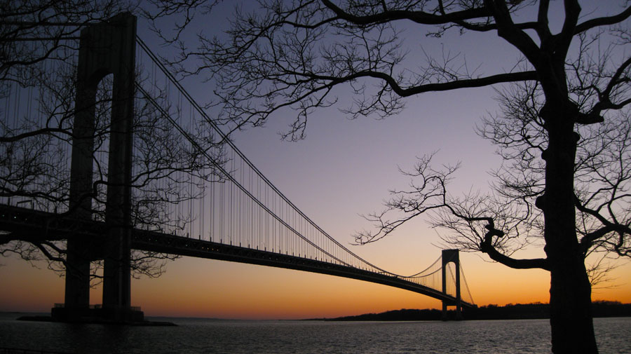 Sunset at Verrazano Bridge picture 23551