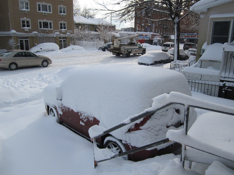 We got about a foot of new snow