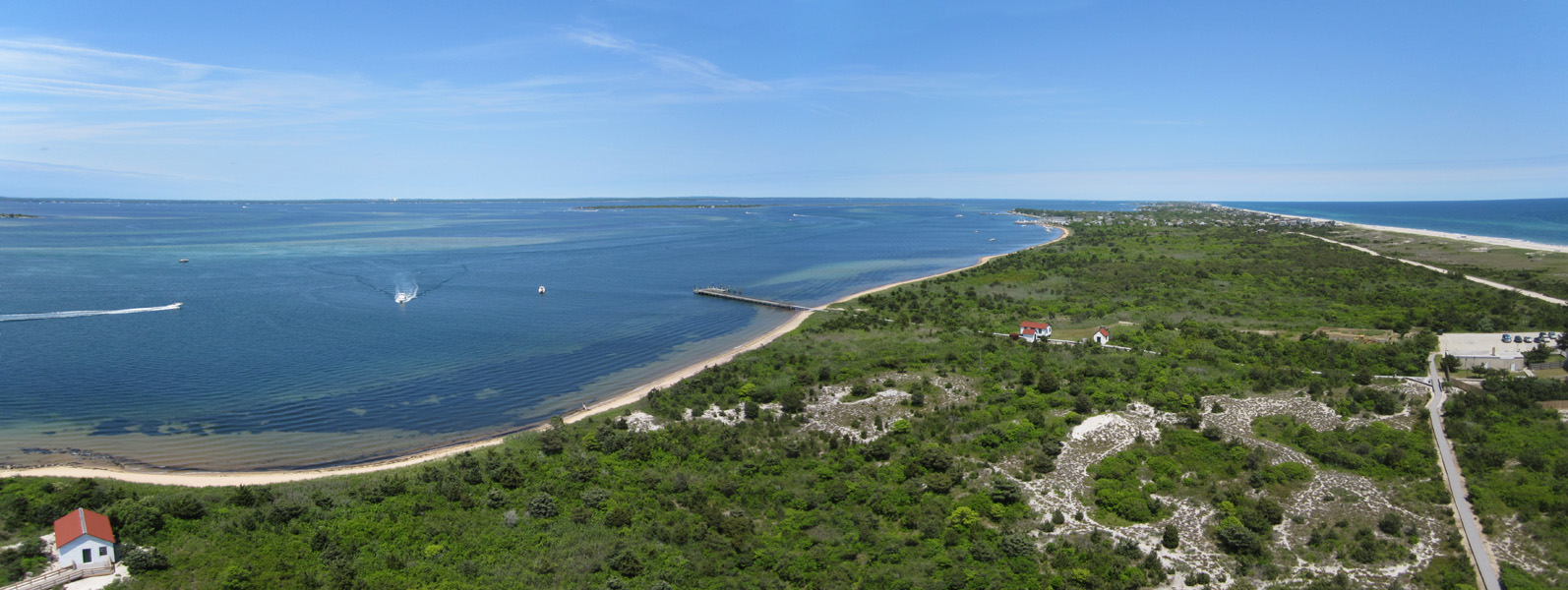 Panoráma Great South Bay a Fire Island