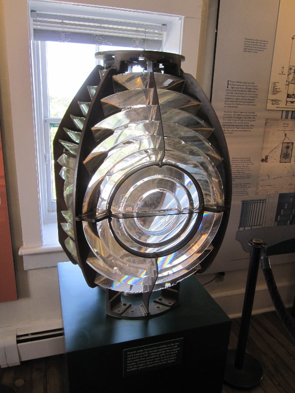Fourth-order Fresnel lens - similar, but much smaller than the first order lens used in this lighthouse originally (see the info-board on one of the previous pictures)