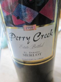 Topped with 13-year old merlot (July 2011)