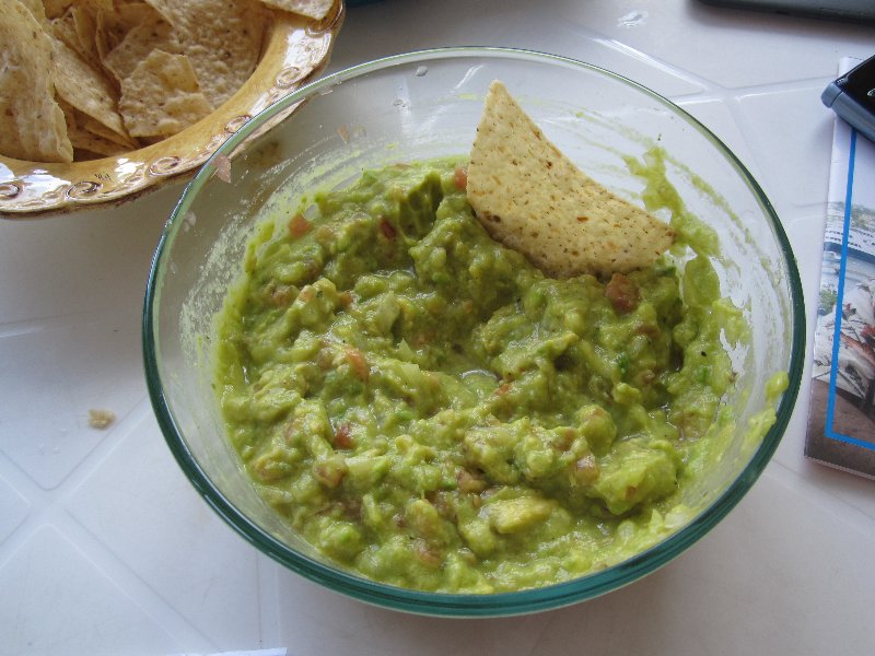 We made guacamole for lunch