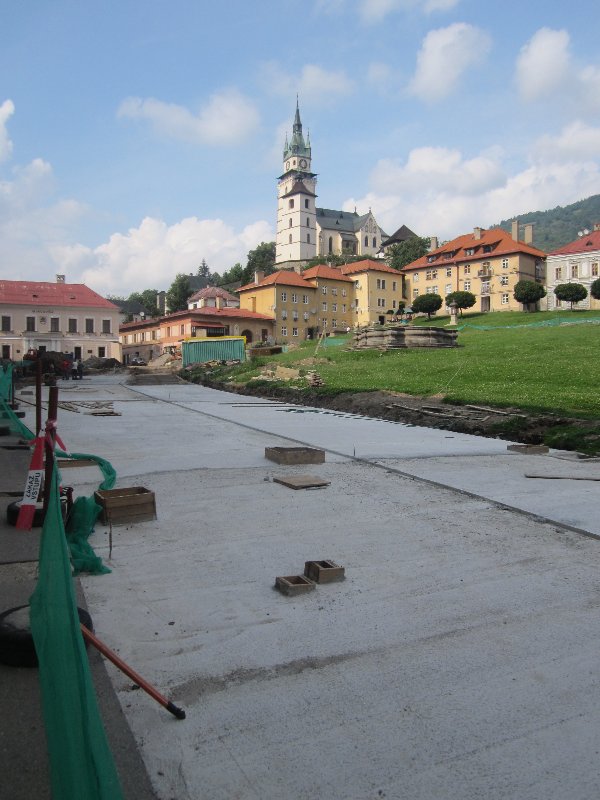 Main square in Kremnica is getting a facelift