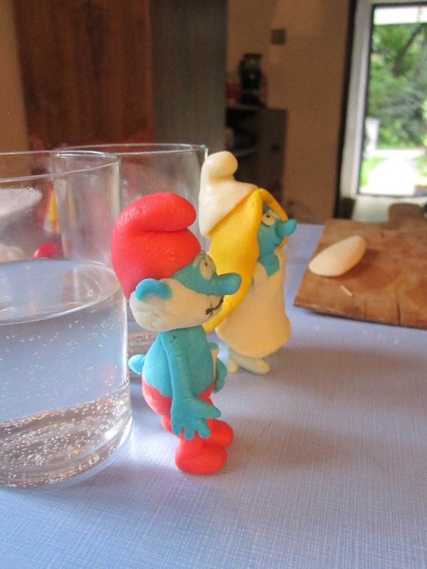 Papa Smurf & Smurfette (August 2011)
