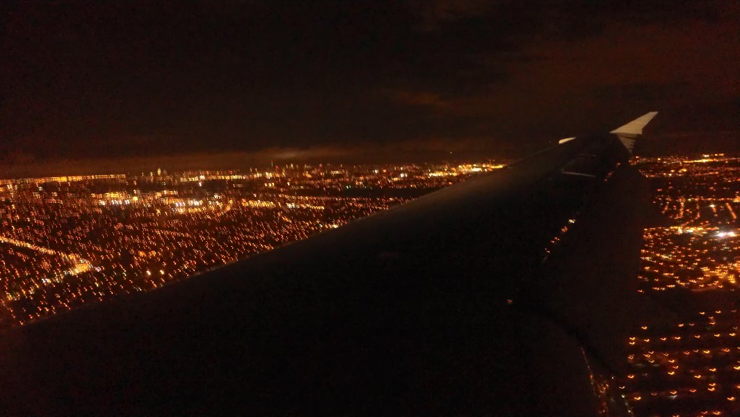 Landing - Manhattan at the distance