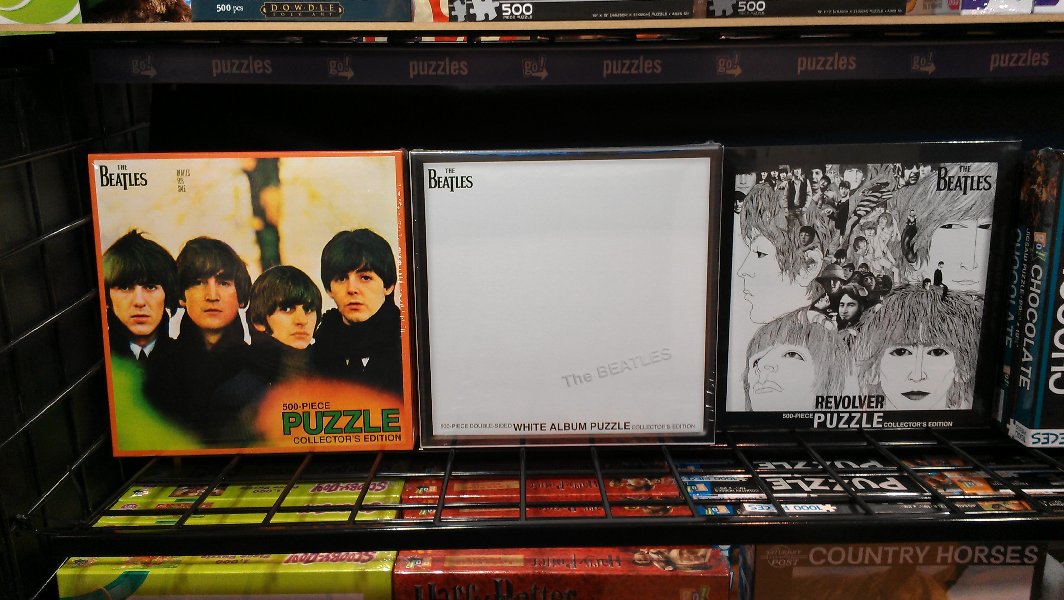 Beatles album jigsaw puzzle - I wonder who would buy the White Album ;-D