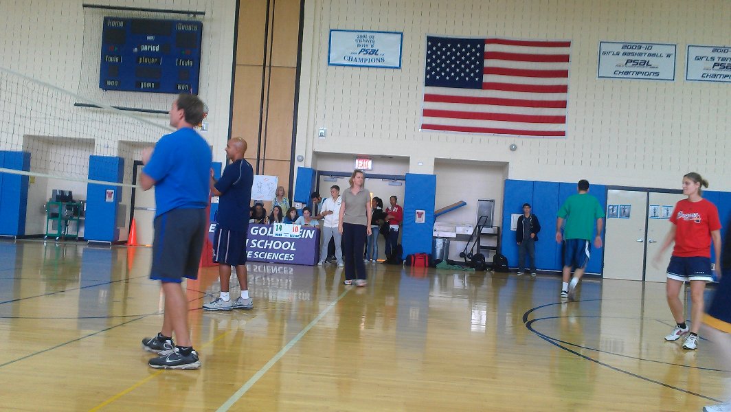 LMG HS Staff vs. Students Volleyball picture 28760