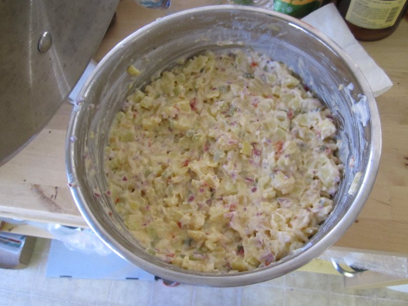 Potato salad is ready...