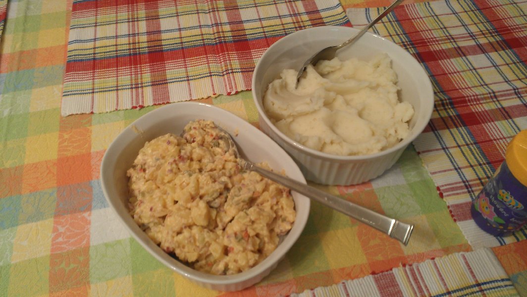 Popato salad & mashed potatoes (November 2011)
