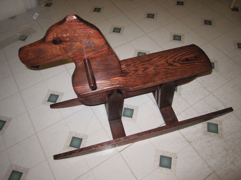 Jojo made a wooden cockhorse