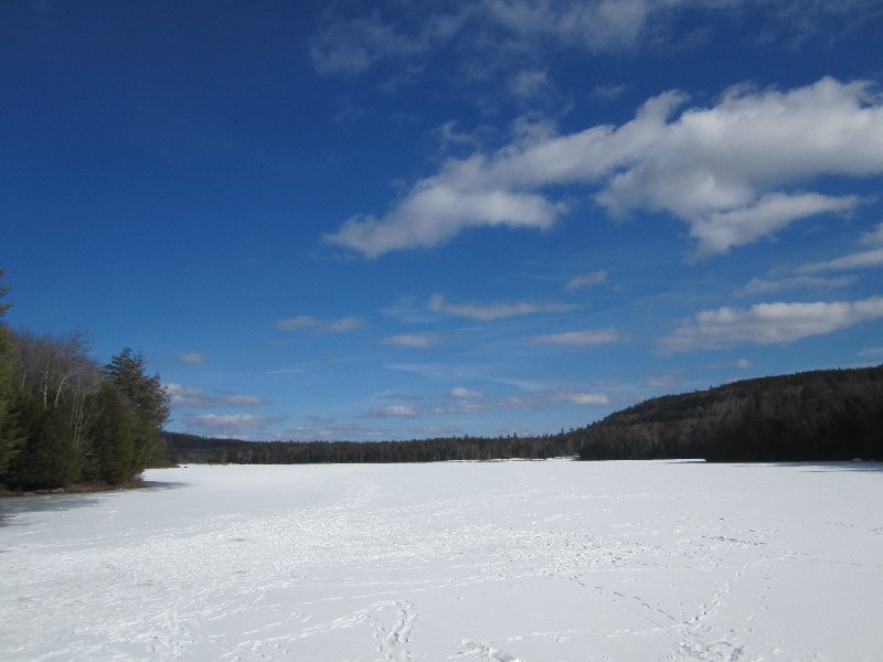 Frozen lake