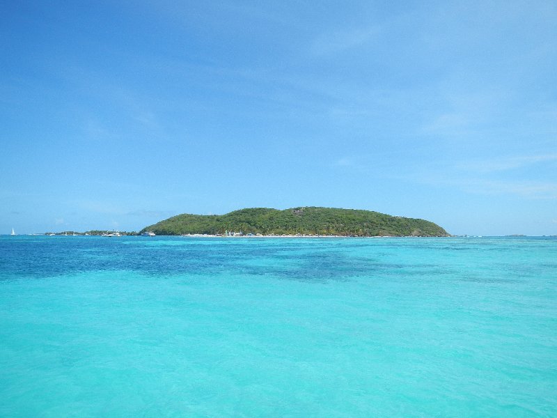 Isla Palominos from a boat