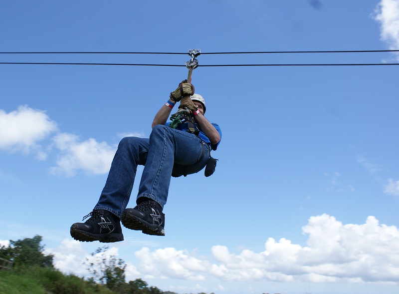 Lanov drha (zip-line) na Toro Verde