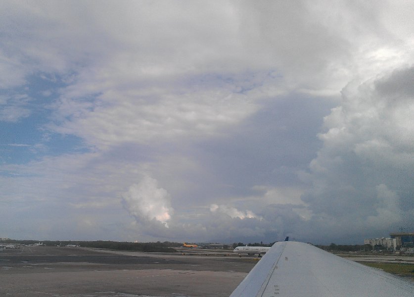 The storm is coming from El Yunque