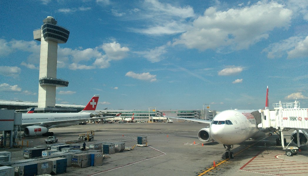 JFK Airport - I just stepped out of this plane