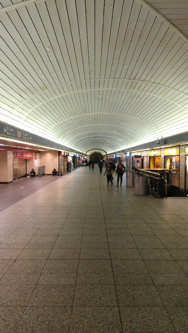 Empty Penn Station early morning