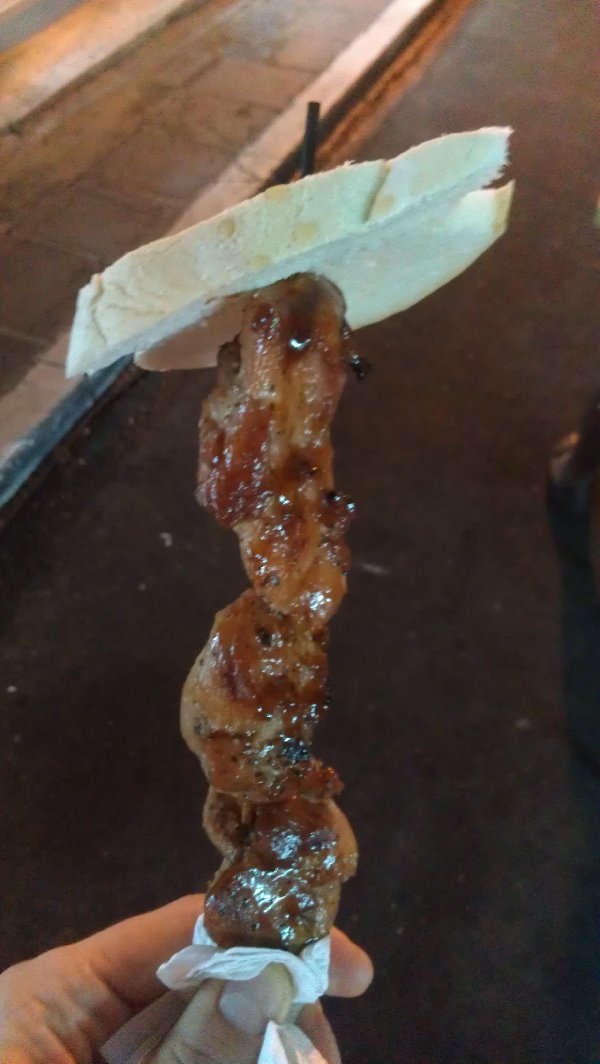 Chicken on a stick