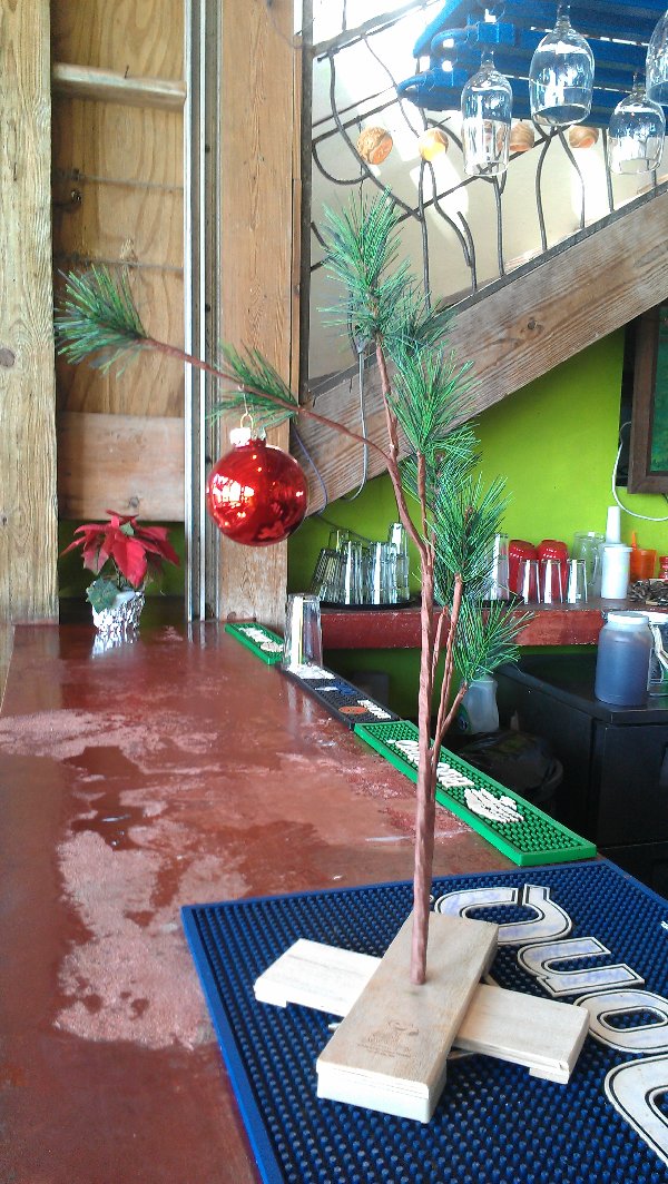 Christmas tree at Bananas